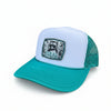 Feral but Forgiven, Raccoon Metal Patch Trucker Hat