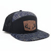 Topography Waterproof Antler Leather Patch Hat, Green or Brown Patch