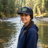 Topography Waterproof Antler Leather Patch Hat, Green or Brown Patch