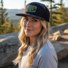 Topography Waterproof Antler Leather Patch Hat, Green or Brown Patch