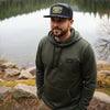 Topography Waterproof Antler Leather Patch Hat, Green or Brown Patch