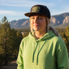 Topography Waterproof Antler Leather Patch Hat, Green or Brown Patch