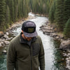 Topography Waterproof Antler Leather Patch Hat, Green or Brown Patch