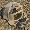 Turkey Hunting 7 Panel Camo Snapback Hat, Unisex
