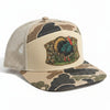 Turkey Hunting 7 Panel Camo Snapback Hat, Unisex