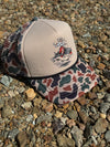 Catfish Cowgirl Grey Camo Women's Meshback Trucker Hat