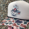 Catfish Cowgirl Grey Camo Women's Meshback Trucker Hat