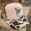 Alligator Cowboy Camo Trucker Hat, Unisex