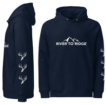  Women’s River to Ridge Whitetail Deer, Hidden Side Pocket Premium Hoodie