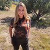 On Fire For Jesus, Women's Hand Dyed Limited Edition Faith  T