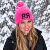 River to Ridge Hot Pink Knit Hat w/ Pom Pom