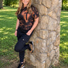 On Fire For Jesus, Women's Hand Dyed Limited Edition Faith  T