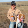 Hunting Dog Heavyweight Unisex Hoodie, Deadwood Camo or Sandstone
