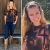 On Fire For Jesus, Women's Hand Dyed Limited Edition Faith  T