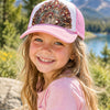 Girls Handmade Pink Feather Western Hat