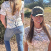 Gritty but Pretty, Hand Cut, Braided & Beaded, Women's Camo T-Shirt