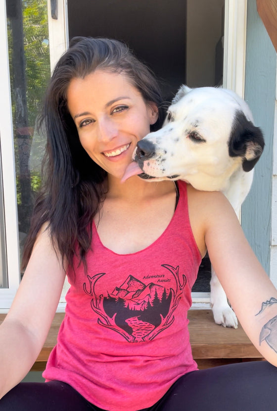 SALE 50% OFF + FREE Shipping, Adventure Awaits Women's Antler Tank