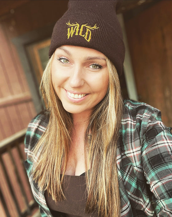 WILD Beanie, Brown, Unisex