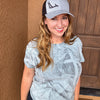 Gritty but Pretty, Women's Hand Dyed Faith Cross T