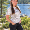 Gritty but Pretty, Hand Cut, Braided & Beaded, Women's Camo T-Shirt
