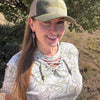 Gritty but Pretty, Hand Cut, Braided & Beaded, Women's Camo T-Shirt
