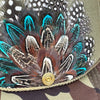 Camo Feather Western Trucker Hats, Optional Shotgun Shell or 30.06