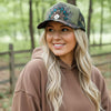 Camo Guinea Fowl Feather Trucker Hats, Optional Shotgun Shell, Handmade