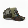 Camo Feather Trucker Hats, Optional Shotgun Shell, Handmade