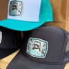 Feral but Forgiven, Raccoon Metal Patch Trucker Hat