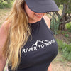 Women's High Neck Micro Rib Crop Racerback Tank