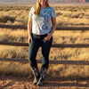 Gritty but Pretty, Women's Hand Dyed Faith Cross T