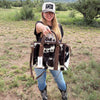 Concealed Carry Luxe Cowhide & Leather Handbag