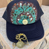 Feather Western Trucker Hats in Black, Limited Edition
