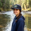 Topography Waterproof Antler Leather Patch Hat, Green or Brown Patch
