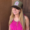 Just a Mama Walking w/ the Lord, Embelished Trucker Hat w/ Chain