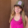 Just a Mama Walking w/ the Lord, Embelished Trucker Hat w/ Chain