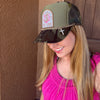 Just a Mama Walking w/ the Lord, Embelished Trucker Hat w/ Chain
