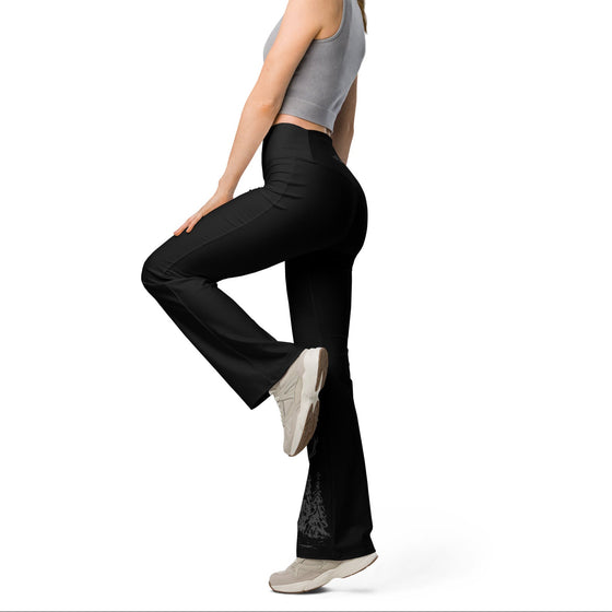 Flared Woodland Leggings, XS-3XL, “Lifting” + Hidden Pocket