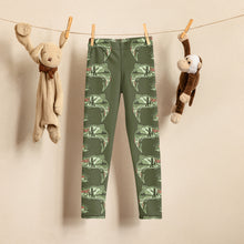  Youth Fishing Girls Leggings, 2T-7, Non-Toxic Inks