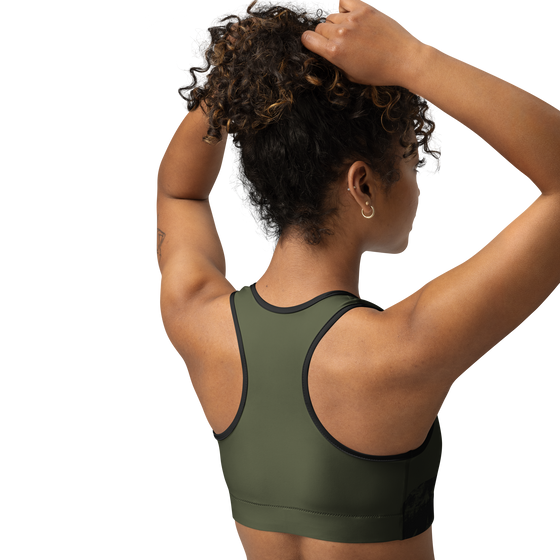 Sports Bra, Woodland, UPF 50, Non-Toxic