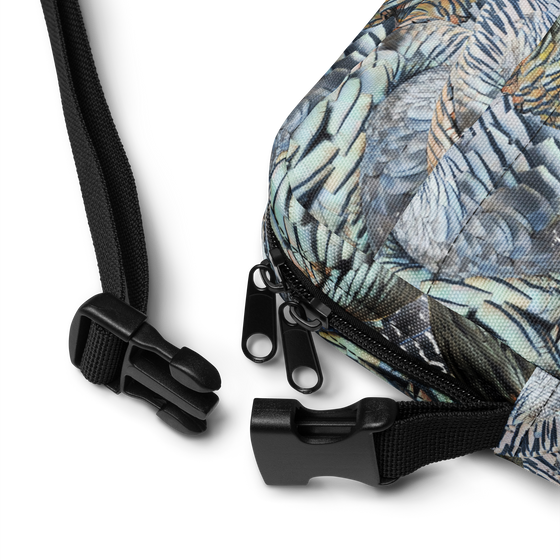 Turkey Feather Crossbody Bag / Concealed Carry, Water Resistant