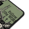 Gun Cleaning Pad Anti-Slip Mat, Christian Follow the Word Deer Logo, 2 Sizes