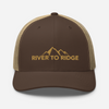 River to Ridge Unisex Snapback Hat, Brown, Unisex