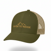 Olive River to Ridge Snapback Trucker Hat, Unisex