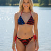 FREE Shipping, SALE 50% OFF, Patriotic Gun Flag String Bikini