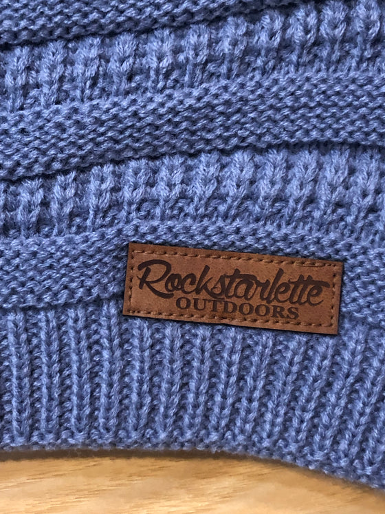 SALE 25% OFF, FREE Shipping Women's Cable Knit Slouch Beanie, Oatmeal or Slate