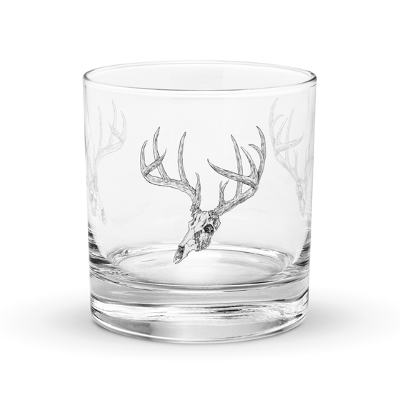 Whitetail Deer Whiskey Glass