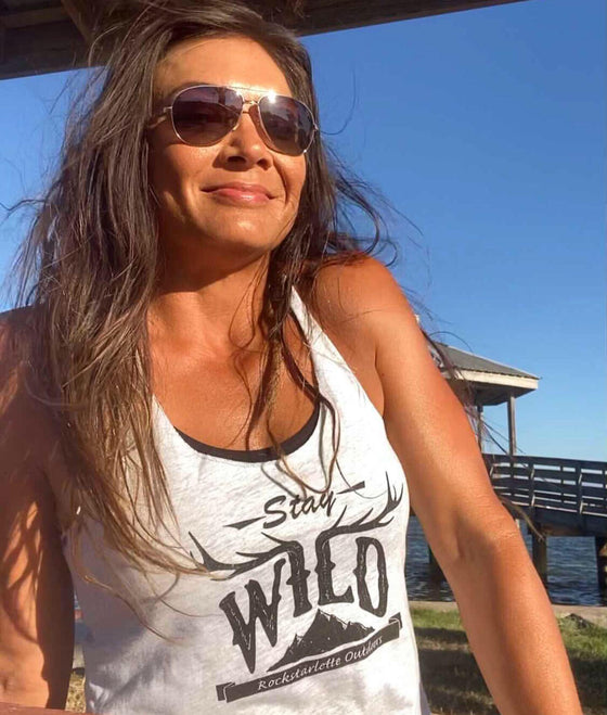 SALE 50% OFF + FREE Shipping, Stay Wild Antler Tank