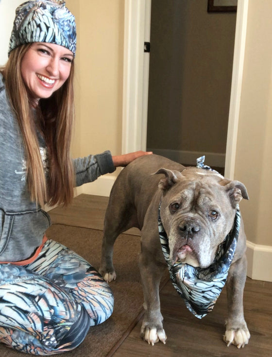 Pet Bandana: Turkey Feather Pattern