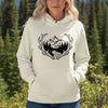 From the River to the Ridge, Premium Women's Antler Hoodie
